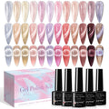 SUPWEE Crystal Cat Eye Gel Nail Polish – 12 Colors with Magnetic Stick