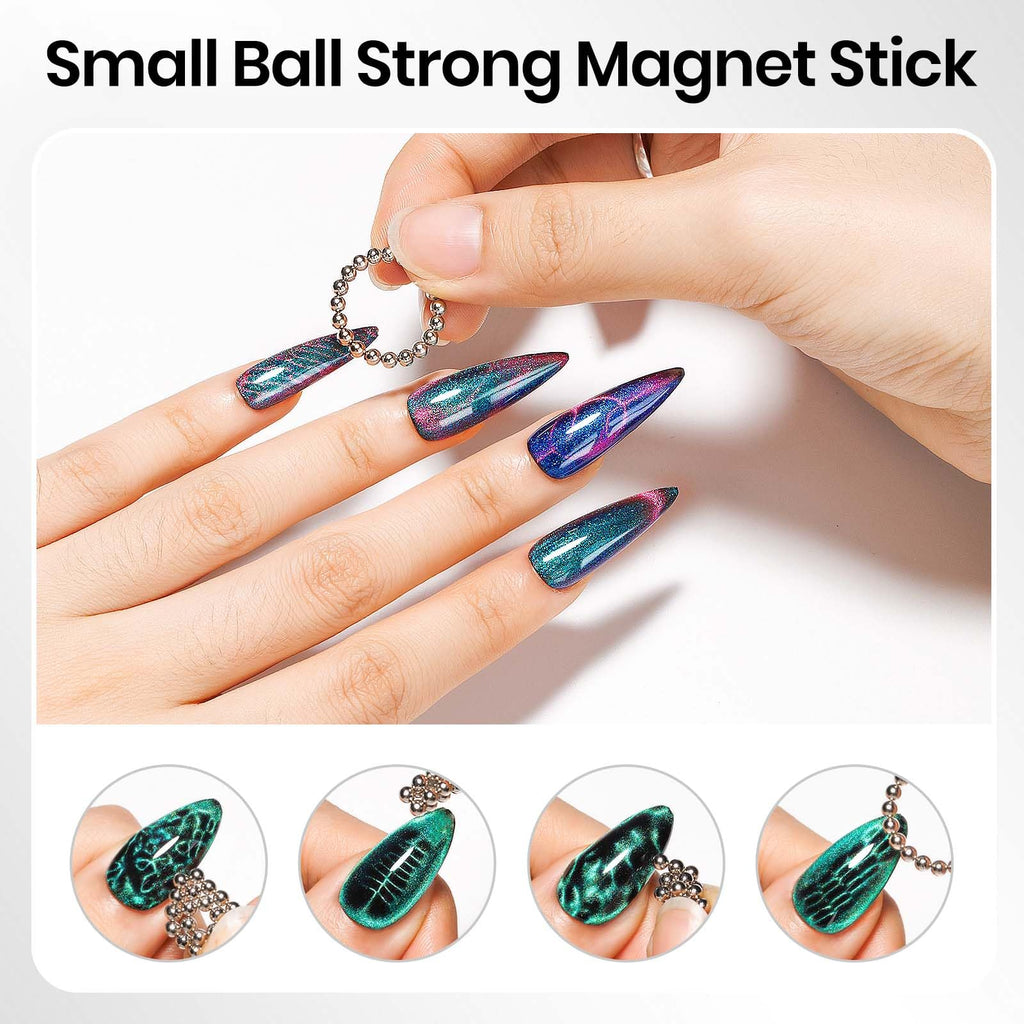 SUPWEE Cat Eye Magnet Kit – 4-Piece Nail Art Set for Cat Eye Gel Polish