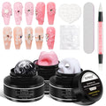 SUPWEE Solid Builder Gel for 3D Nail Art Extensions – DIY Home Kit (3 x 30g)