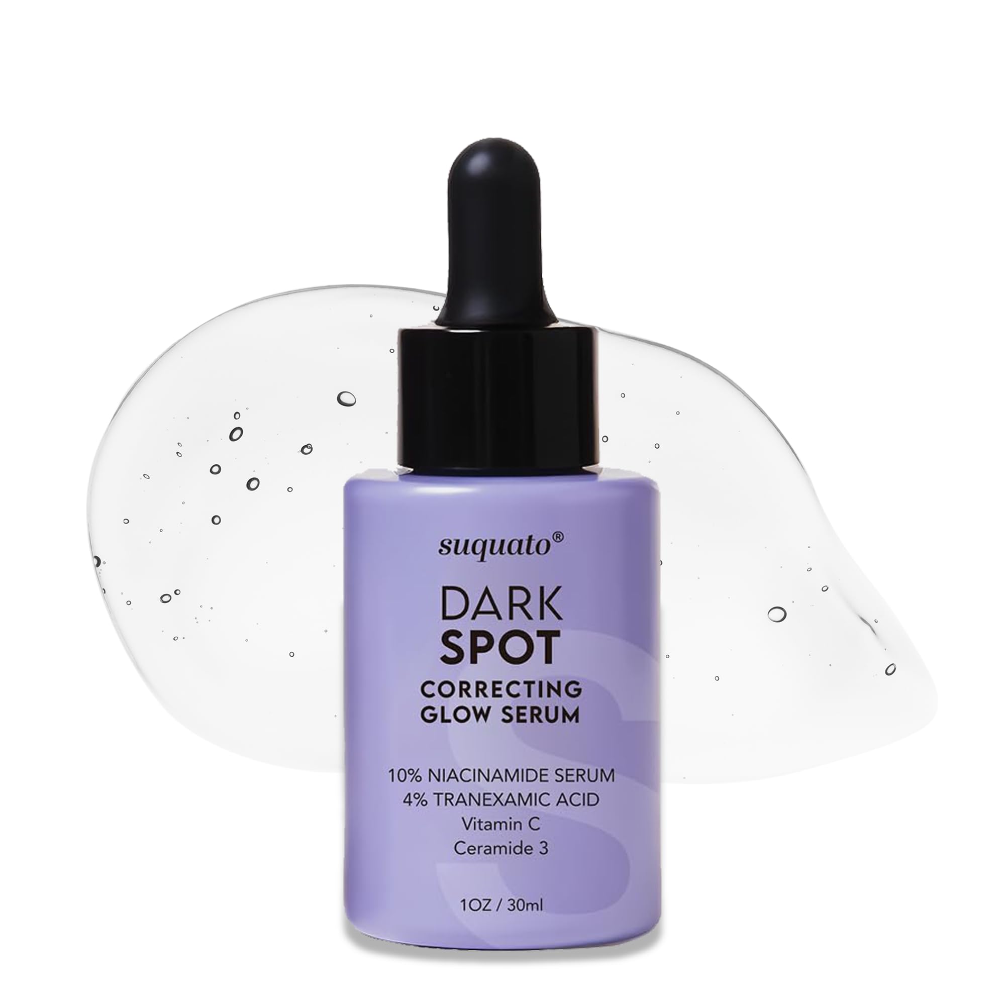 Suquato Dark Spot Remover Serum – Brighten, Correct Discoloration & Hydrate with Tranexamic Acid, Niacinamide & Vitamin C (30ml)