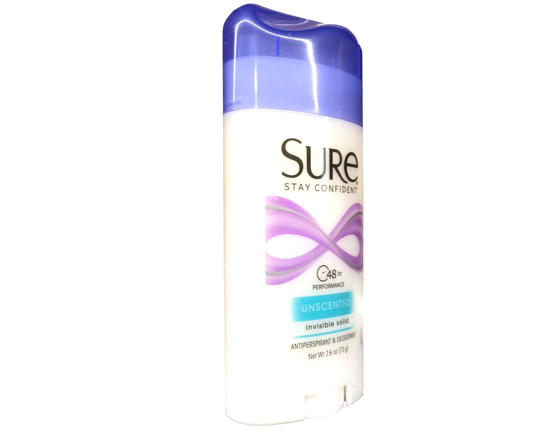 Sure Invisible Solid Antiperspirant Deodorant – Unscented, 2.6 oz, Pack of 10