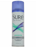Sure Unscented Aerosol Antiperspirant & Deodorant – 48-Hour Protection for Men & Women, Fast Drying Spray, 6-Pack