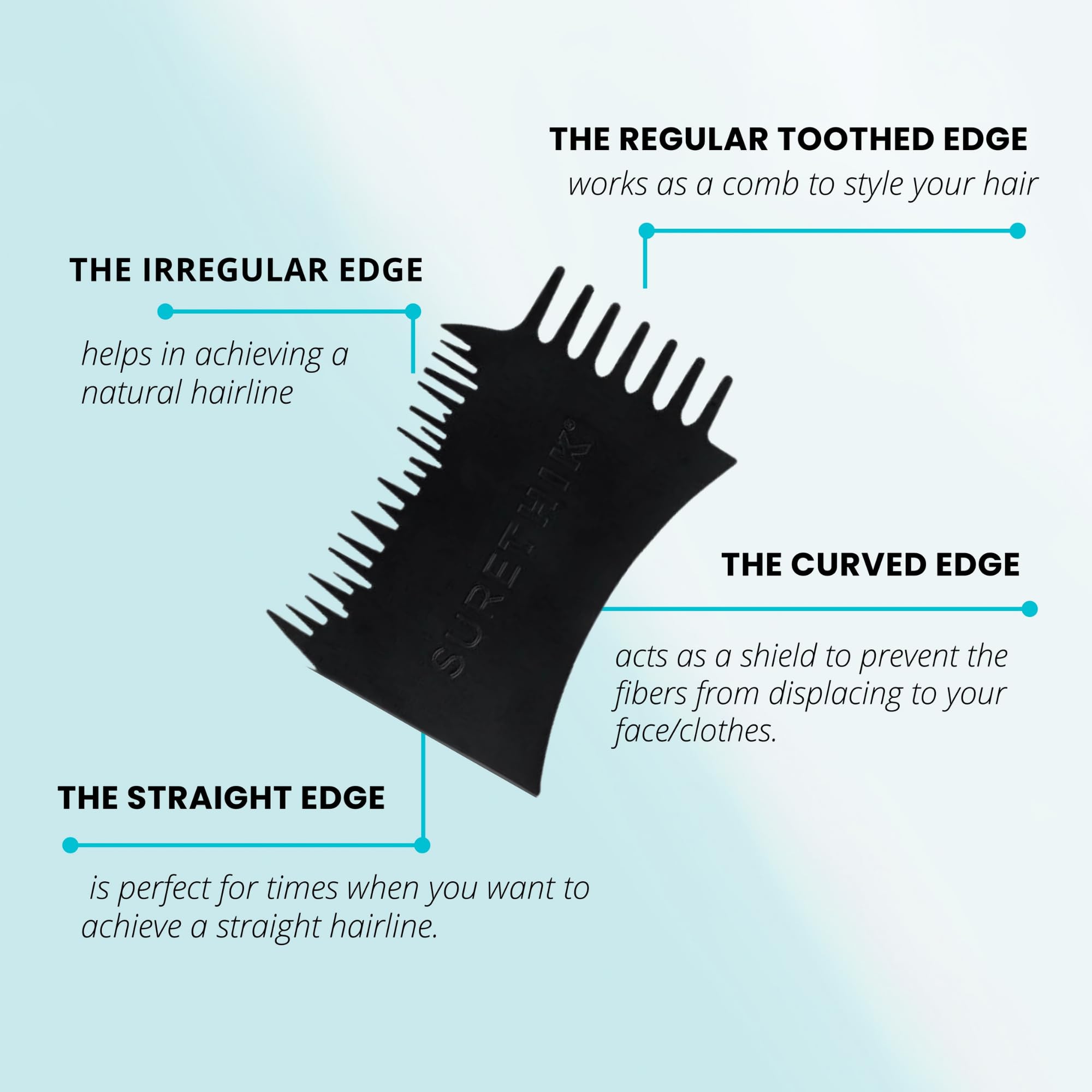SURETHIK Hair Fiber Applicator Toolkit – Twist-On Pump, Hairline Tool & 3 Nozzles (Exclusive For SURETHIK Bottles)