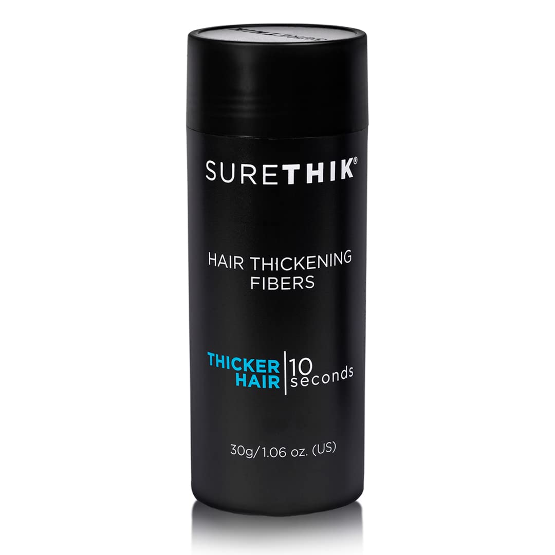 SURETHIK Medium Brown Hair Fibers for Thinning Hair - 30g | Instant Fuller Look for Men & Women