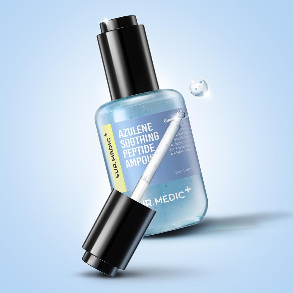 SUR.MEDIC+ AZULENE Moisturizing Soothing Ampoule | Hydrating Calming Facial Serum 80ml