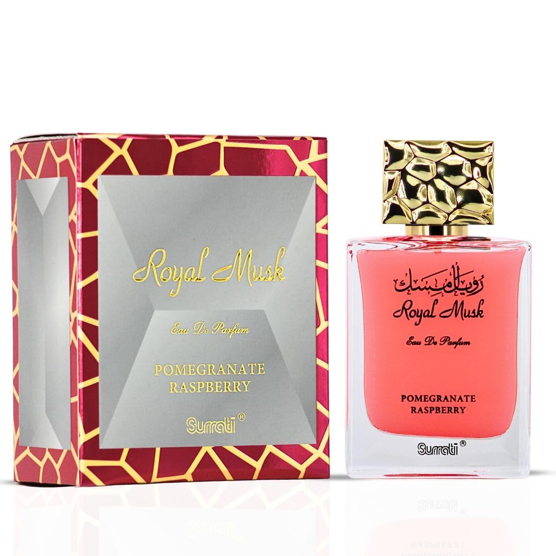 Surrati Royal Musk Pomegranate Raspberry EDP for Women – 100 ml | Long-Lasting Arabian Perfume