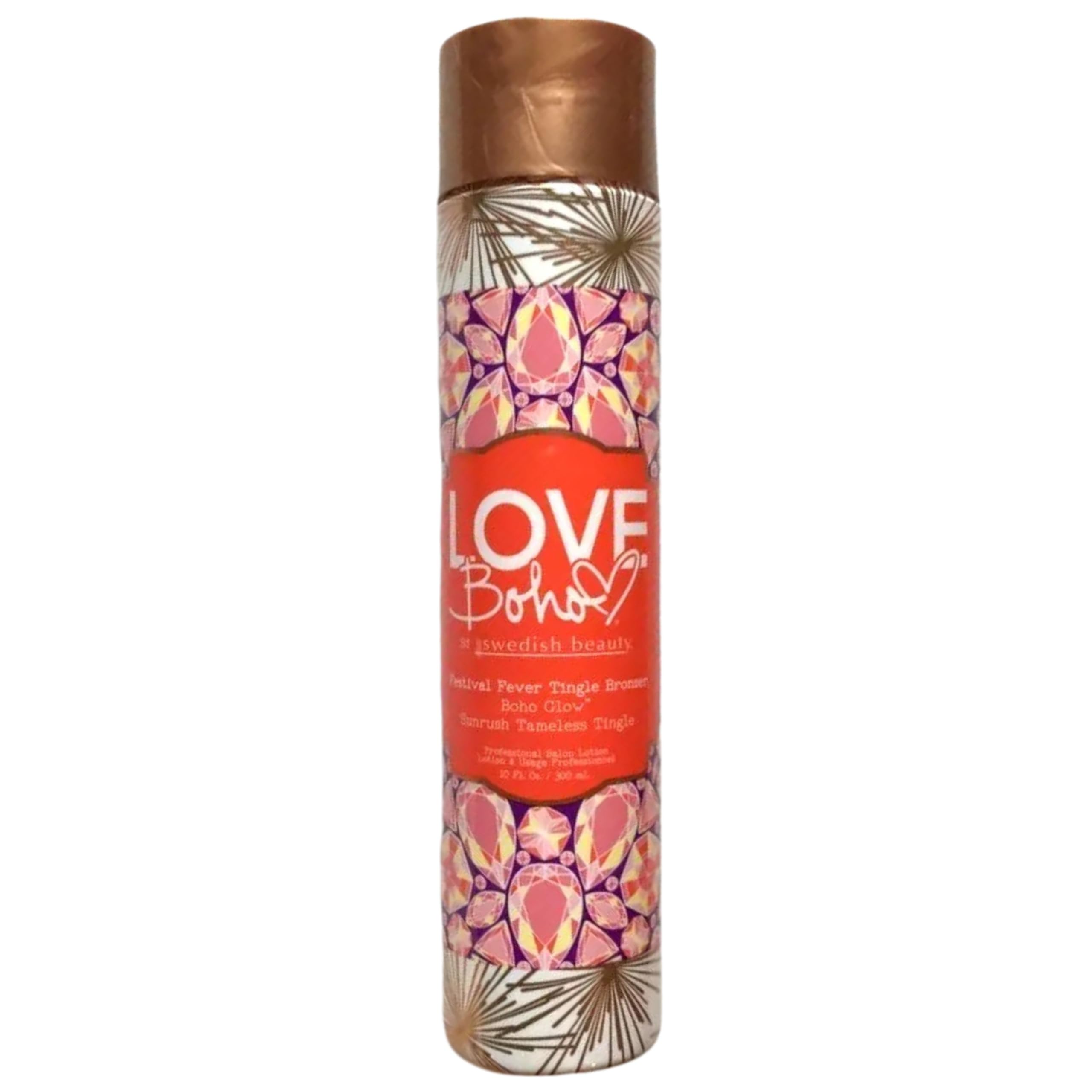 Swedish Beauty Love Boho Festival Fever Tingle Bronzer – 10oz Ultra-Dark Tanning Lotion