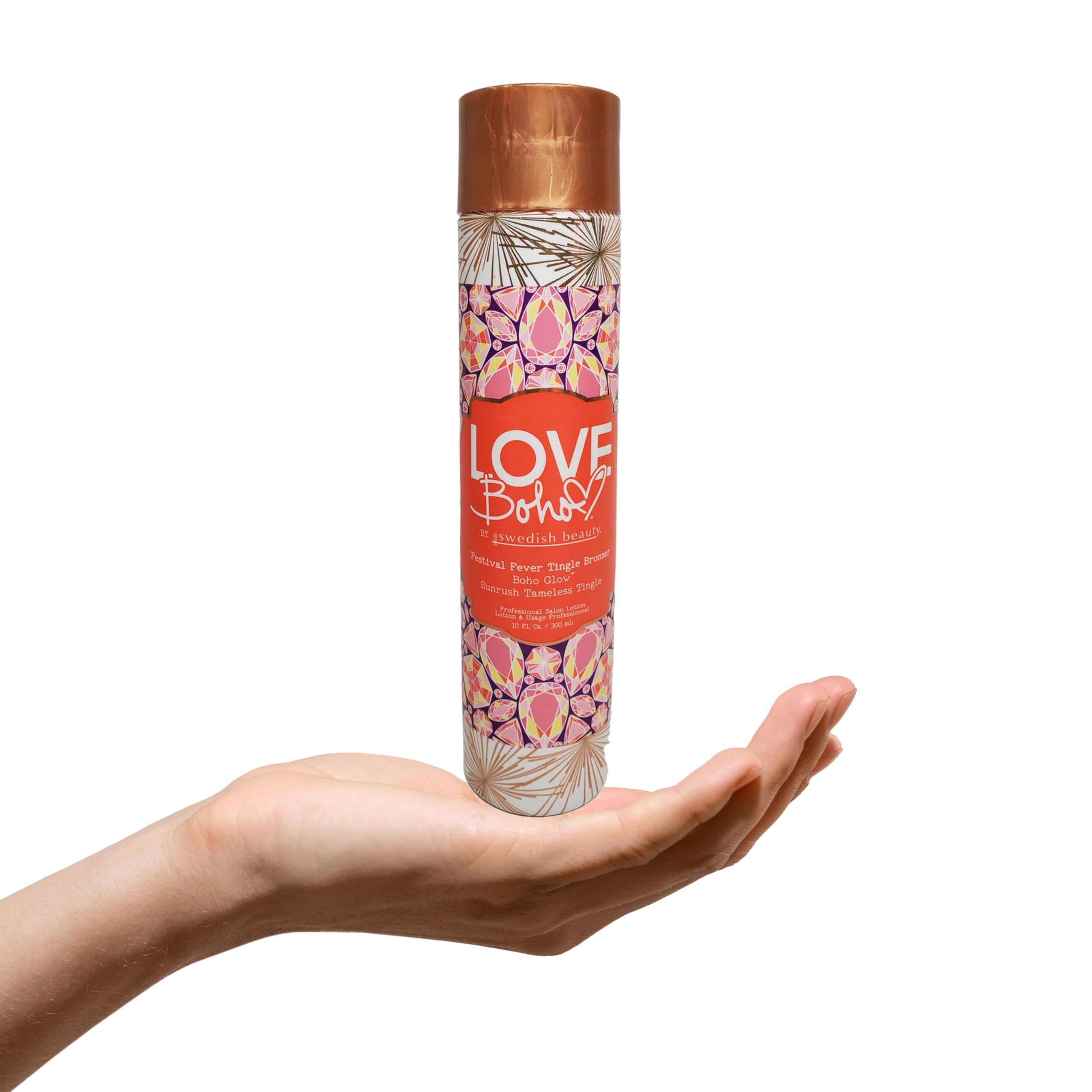 Swedish Beauty Love Boho Festival Fever Tingle Bronzer – 10oz Ultra-Dark Tanning Lotion
