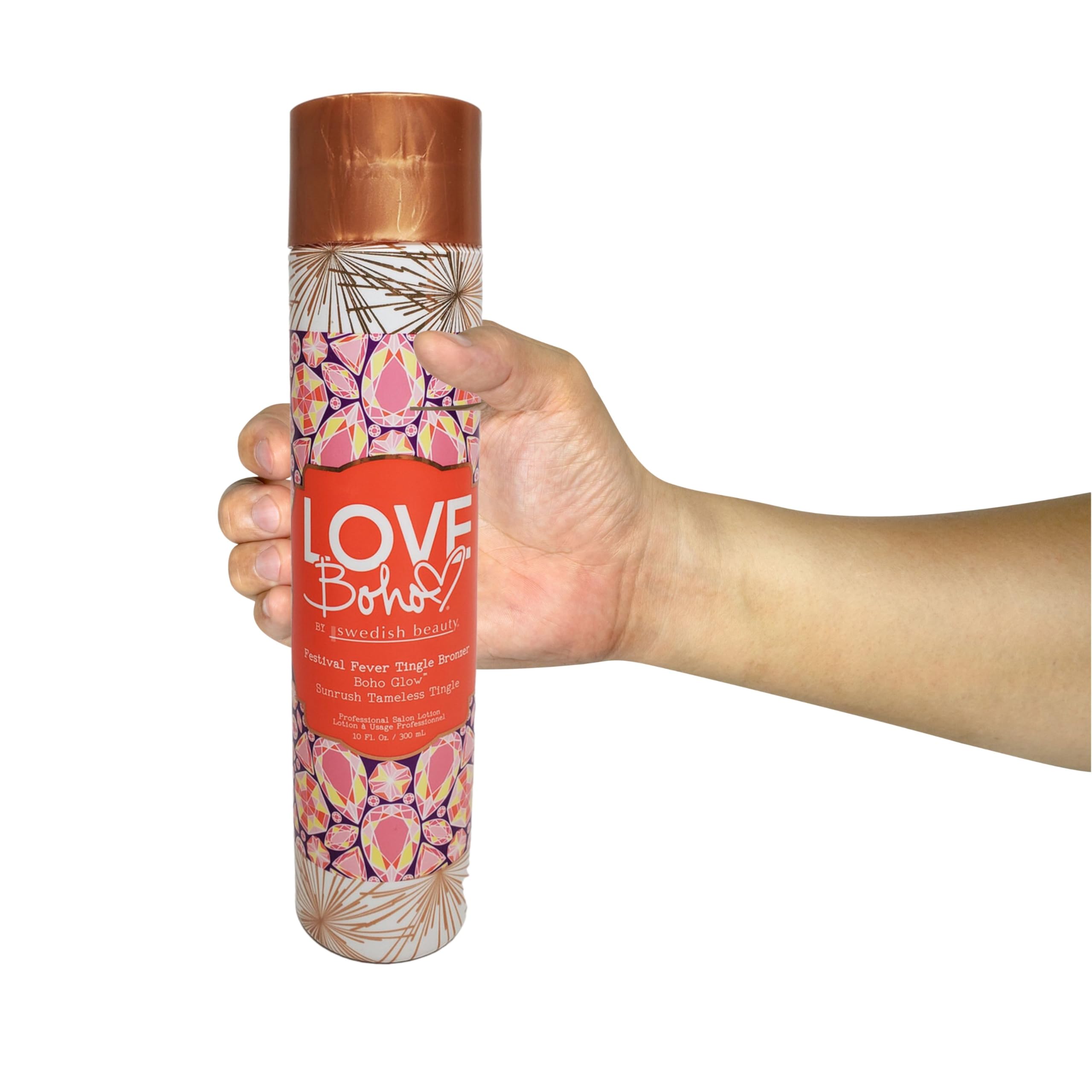 Swedish Beauty Love Boho Festival Fever Tingle Bronzer – 10oz Ultra-Dark Tanning Lotion