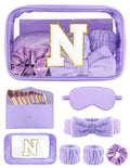 Sweet Lion Gift Sets for Women – Initial Makeup Bag & Brush Set