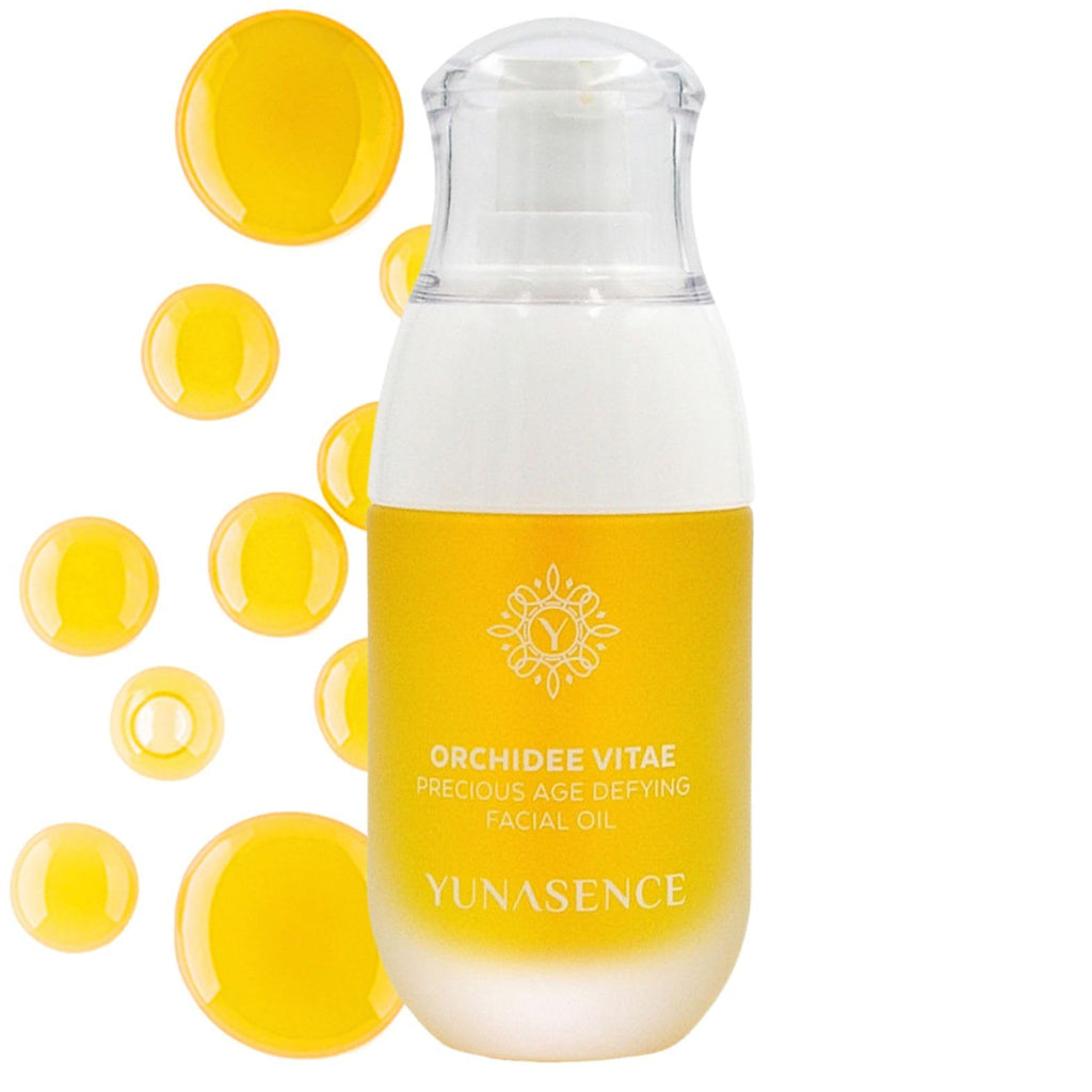 Sweetsation Therapy YUNASENCE ORCHIDEE VITAE Organic Anti-Aging Face Oil Serum – Orchid Flower, Rose Absolute, Argan