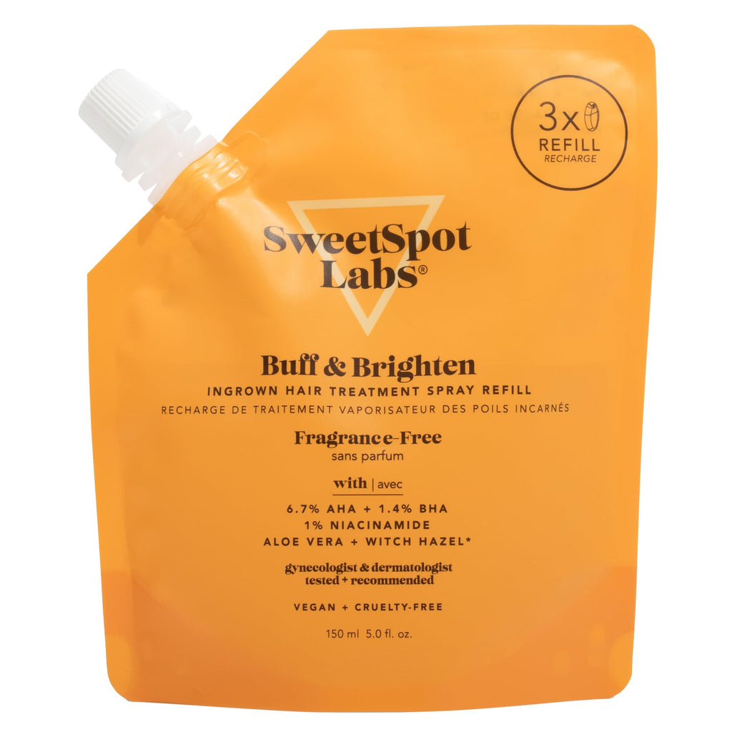 SweetSpot Labs Ingrown Hair Treatment Spray – Target Ingrown Hair, 150ml Refill Pouch