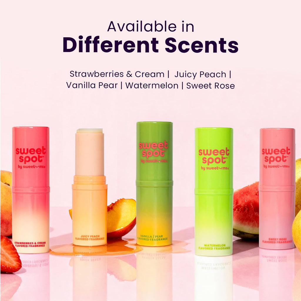 Sweetums SweetSpot Peach Solid Perfume Stick – Portable, Long-Lasting Fragrance