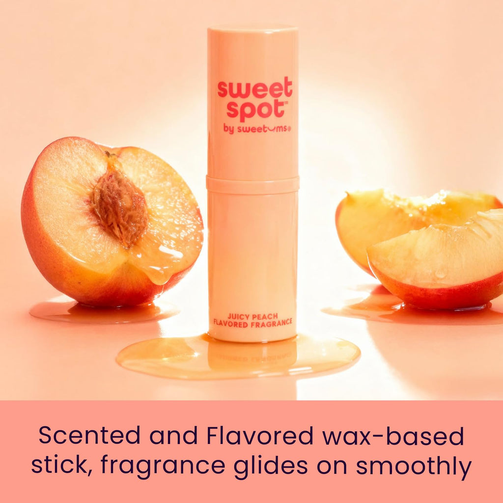 Sweetums SweetSpot Peach Solid Perfume Stick – Portable, Long-Lasting Fragrance