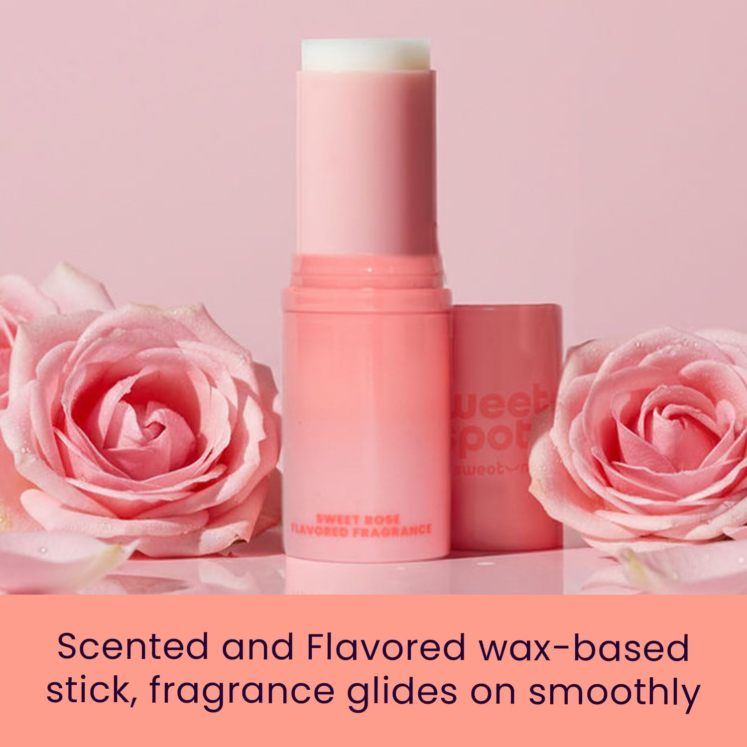 SweetSpot Flavored Solid Perfume Stick – Sweet Rose | Portable, Long-Lasting Fragrance