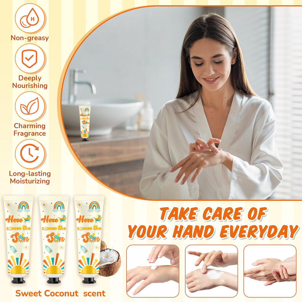 Swiffen Here Comes The Son Hand Cream Gift Set — 48-Piece Bulk Baby Shower Favors