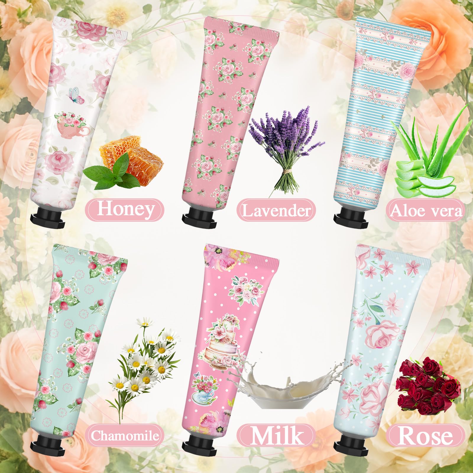 Swiffen Tea Party Hand Cream Gift Set – Wonderland Floral 24 x 30ml Tubes