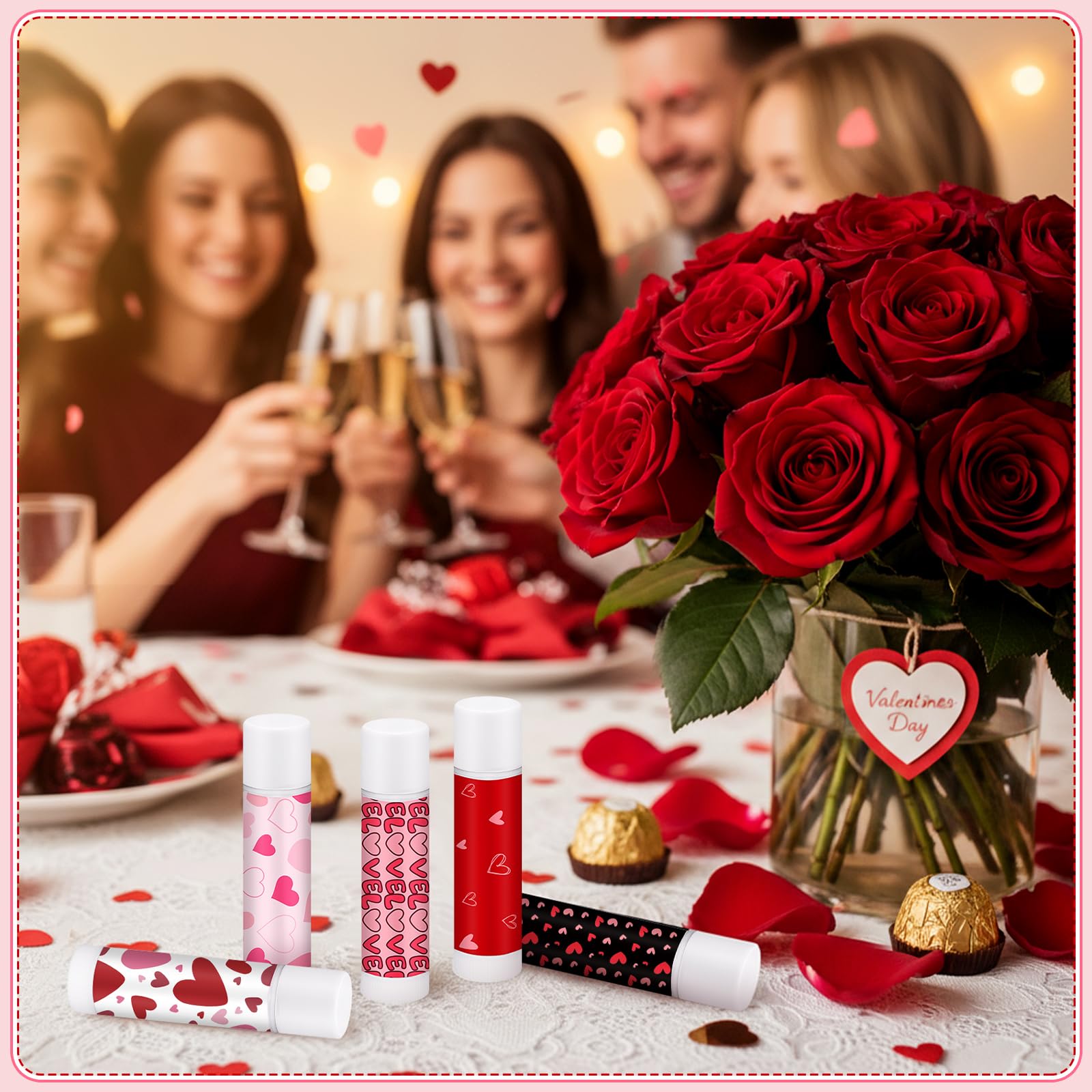 Swiffen 50-Pack Valentine’s Lip Balms Gift Set – Bulk Gifts for Women