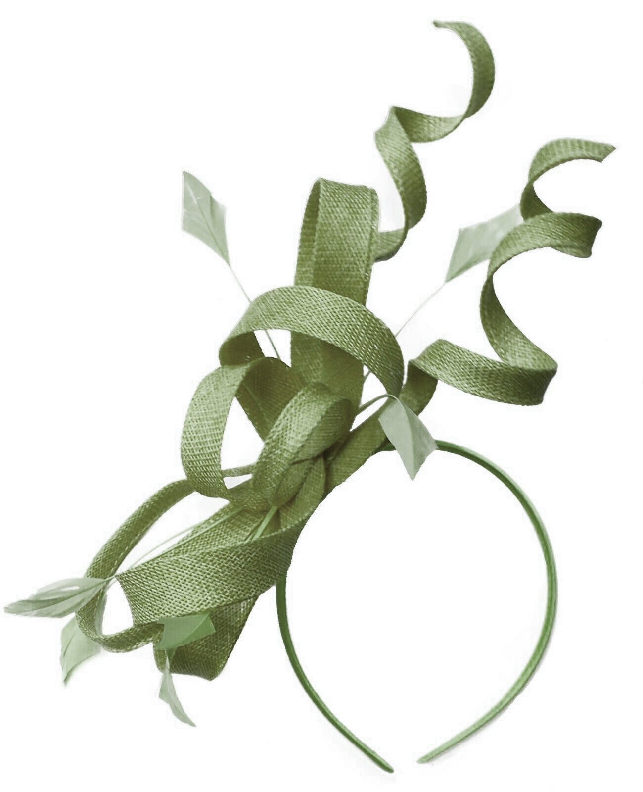 Caprilite Swirl Loop Sinamay Headband Fascinator for Women Wedding Ascot Races