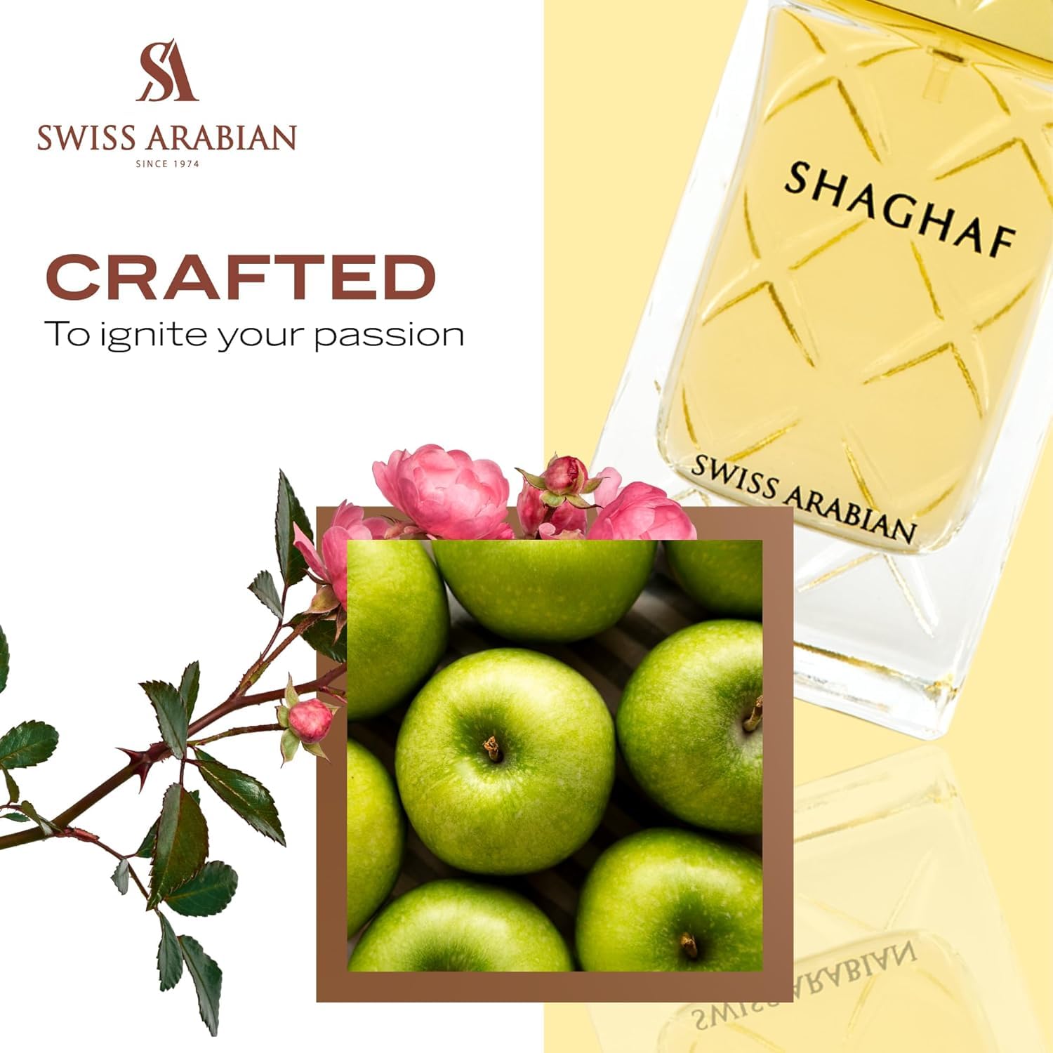 Swiss Arabian Shaghaf (Feminine) – Long-Lasting EDP Spray, Dubai Luxury Perfume 2.5 oz