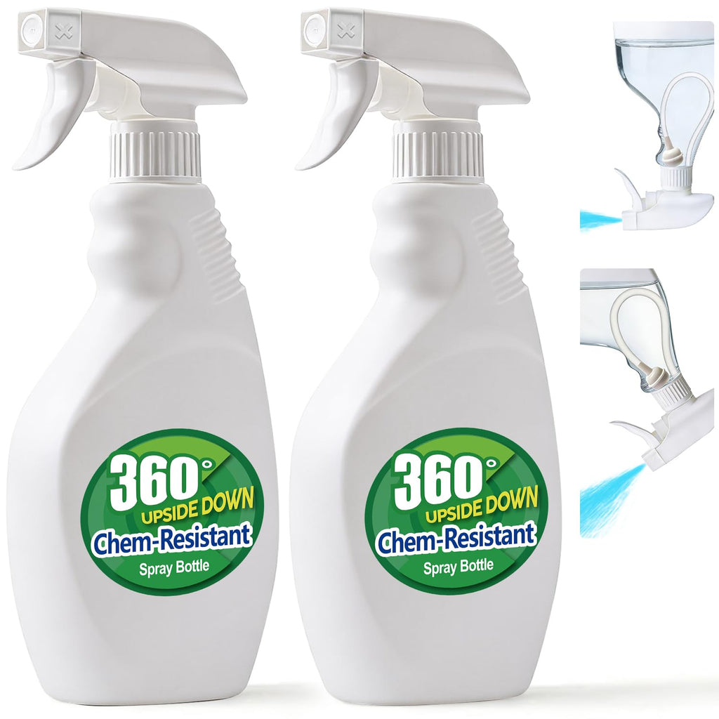 T4U 16 oz Spray Bottles – Heavy-Duty, Chemical-Resistant, 2-Pack