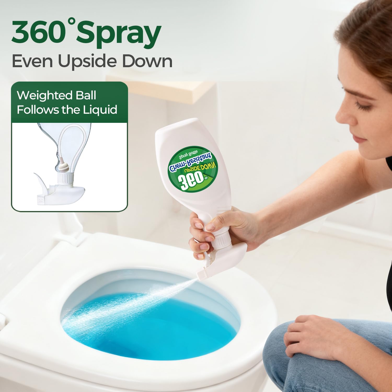 T4U 16 oz Spray Bottles – Heavy-Duty, Chemical-Resistant, 2-Pack