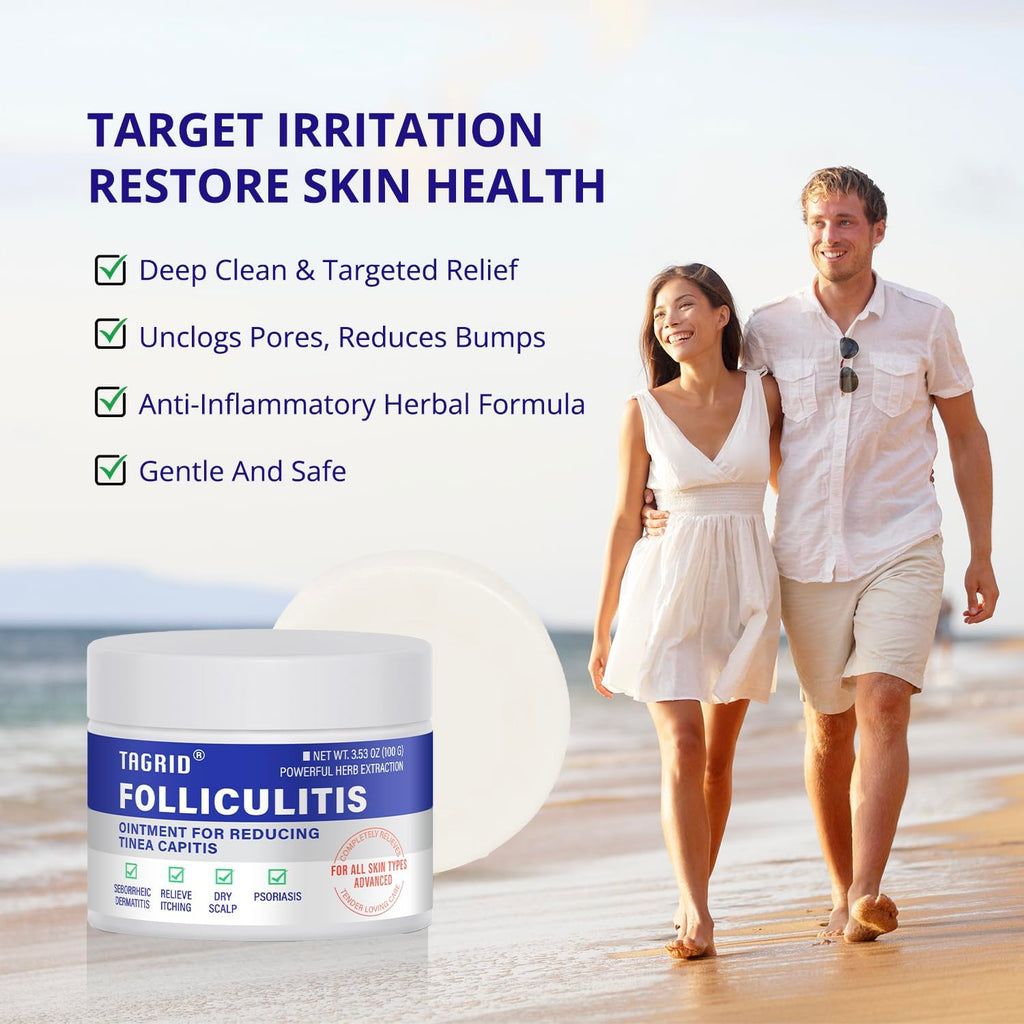 TAGRID Folliculitis & Fungal Care Set — Antifungal Soap + Cream for Active Lifestyles