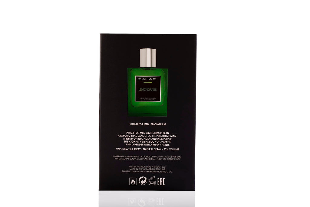 TAHARI Lemongrass Eau de Toilette for Men – 3.4 oz / 100 mL
