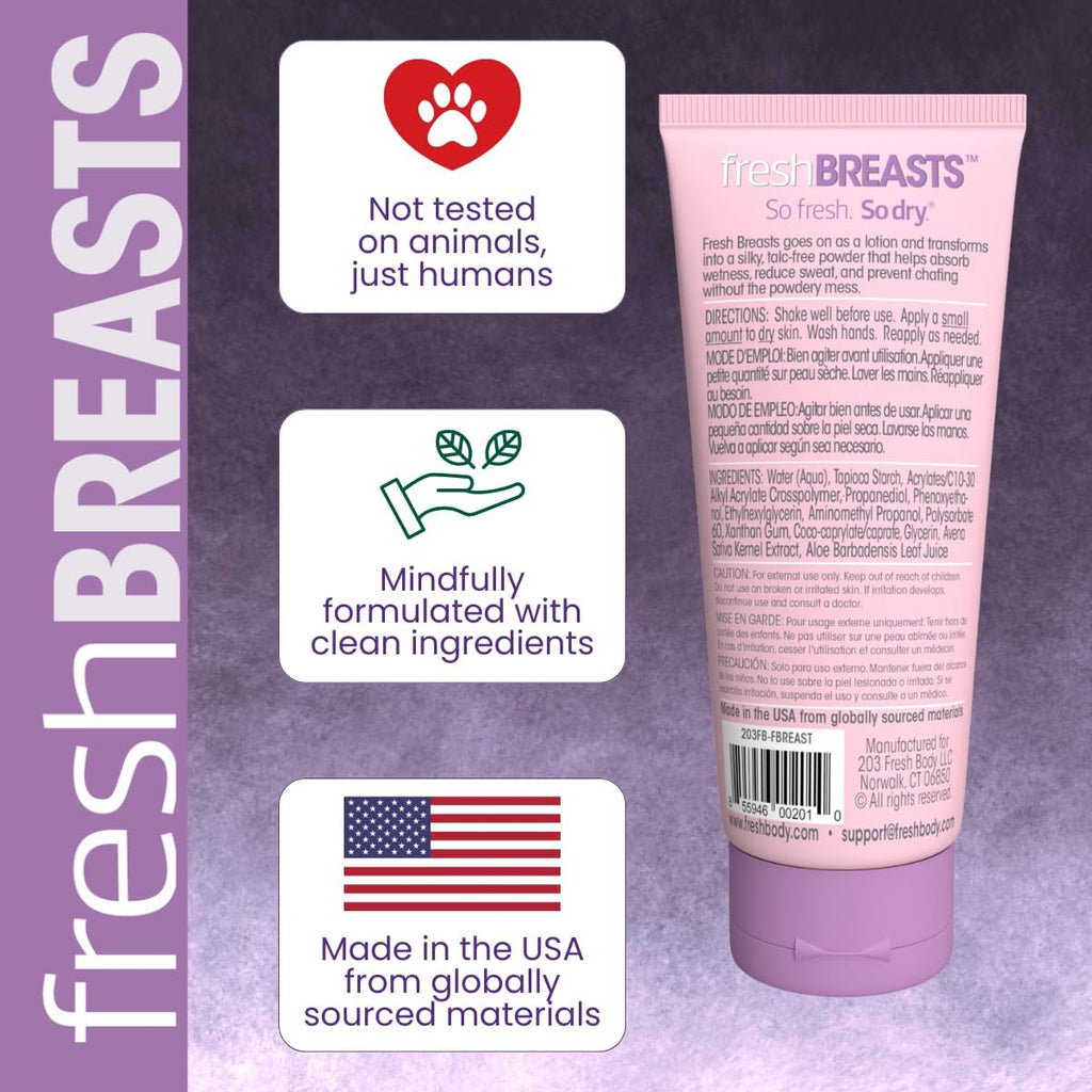 Fresh Breasts + Fresh Balls Anti-Chafing Cream Bundle – Talc-Free, Aluminum-Free