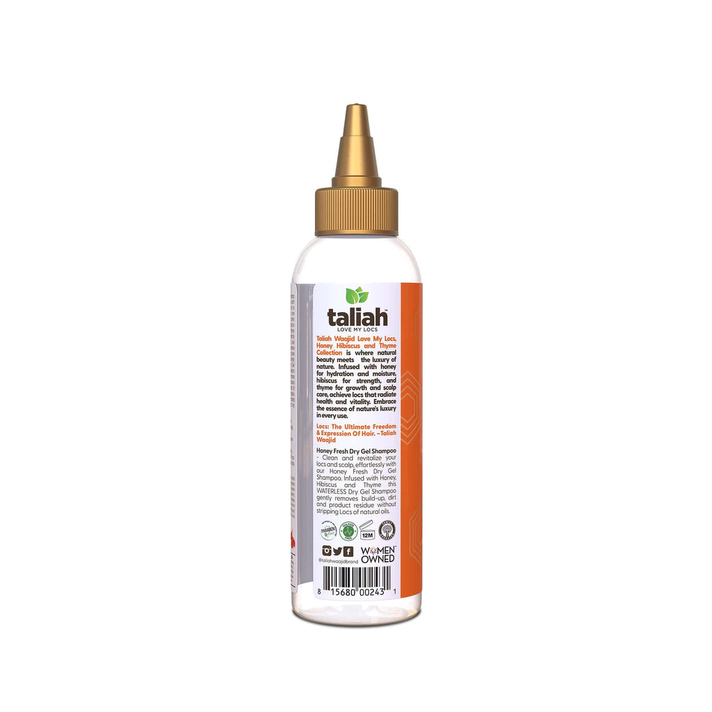 Taliah Waajid Love My Locs Honey Fresh Dry Gel Shampoo 4oz | No-Rinse Scalp Cleanser