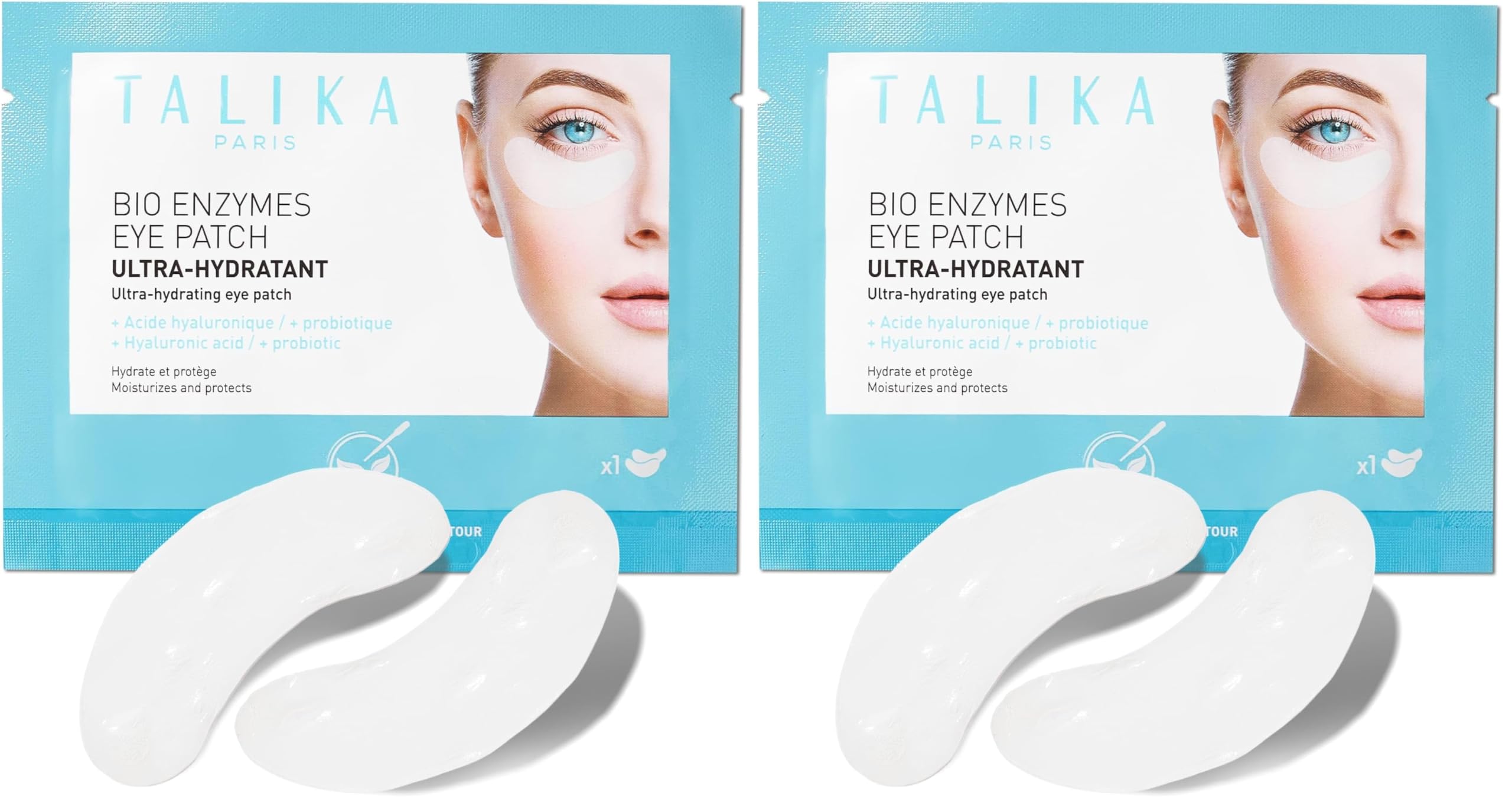 Talika Bio Enzymes Eye Patch – Ultra-Hydrating 15-Minute Eye Mask, Pack of 2