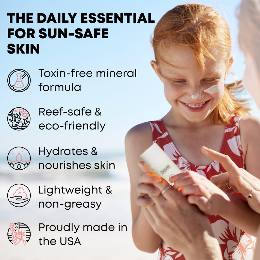 TALLOWRX SPF 25 Mineral Sunscreen – Reef-Safe, Non-Nano Zinc Oxide, Red Raspberry & Vitamin E | 3.4 oz