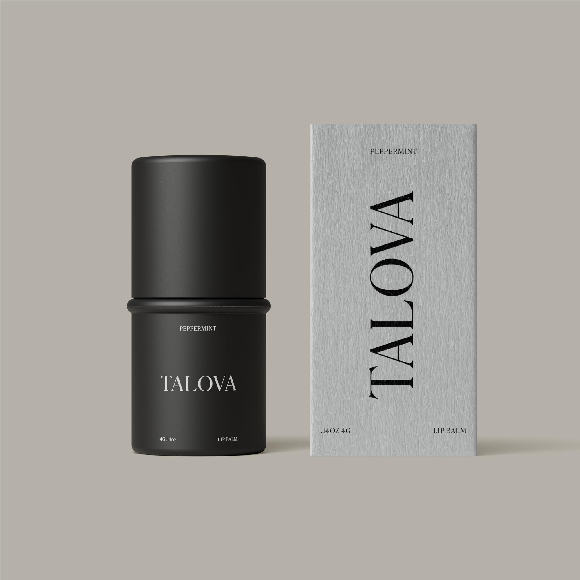 TALOVA Peppermint Grass-Fed Tallow Lip Balm – Overnight Lip Mask with Vitamins A, D, E, and K