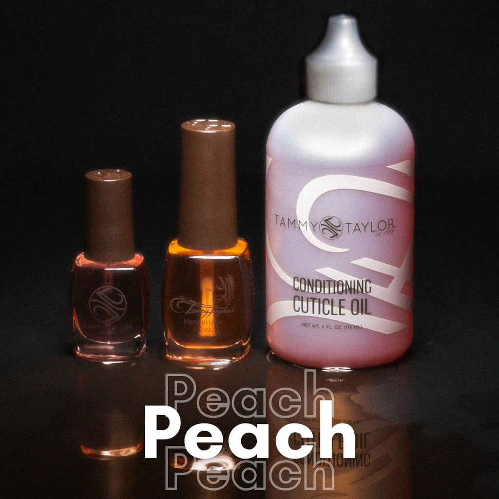 Tammy Taylor Hydrating Cuticle Oil & Peach Cuticle Cream – Vitamin E, Jojoba, USA-made Nail Growth & Strength (4 oz)