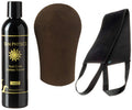 Tan Physics Sunless Tanner 8oz with Mitt & Back Applicator – Streak-Free Self Tanner for Face & Body