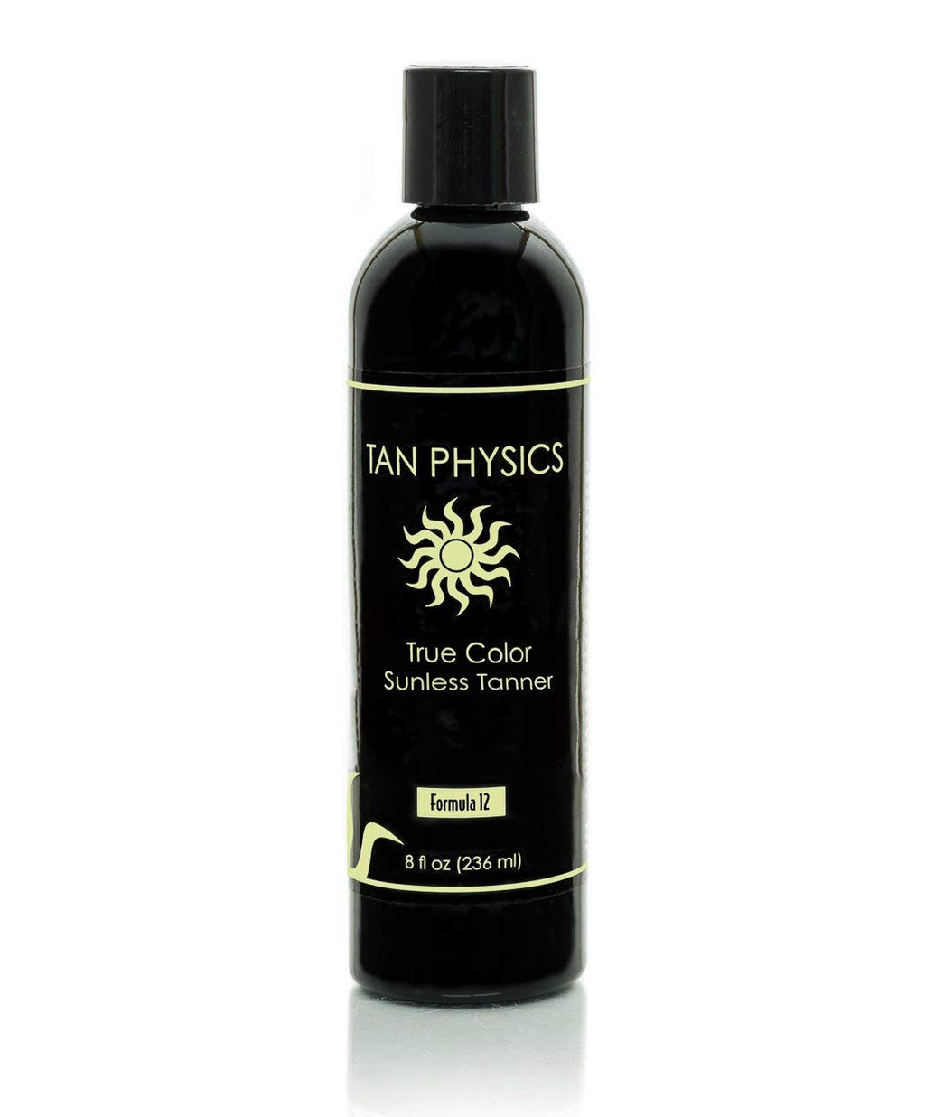 Tan Physics Sunless Tanner 8oz with Mitt & Back Applicator – Streak-Free Self Tanner for Face & Body