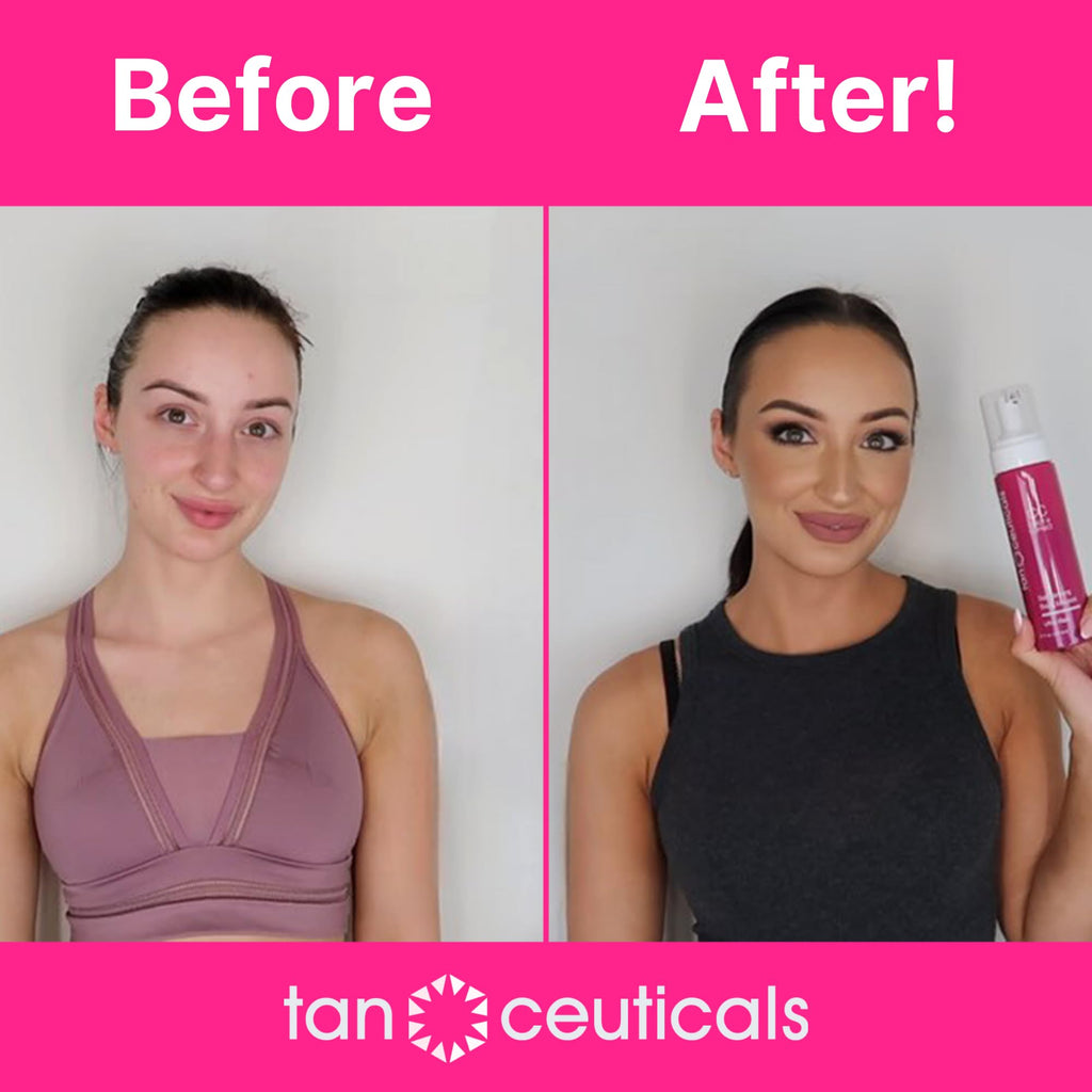 Tanceuticals CC Self Tanning Mousse Ultra Dark – Streak-Free Sunless Tan, Coconut Scent, 6.7 oz