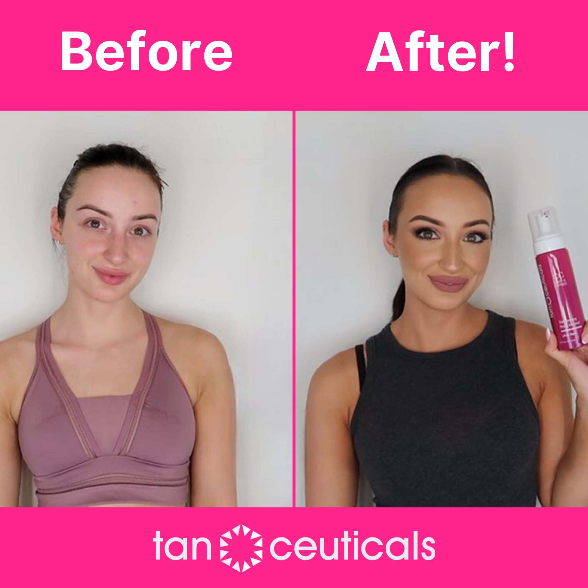 Tanceuticals CC Self Tanning Mousse Ultra Dark – Streak-Free Sunless Tan, Coconut Scent, 6.7 oz