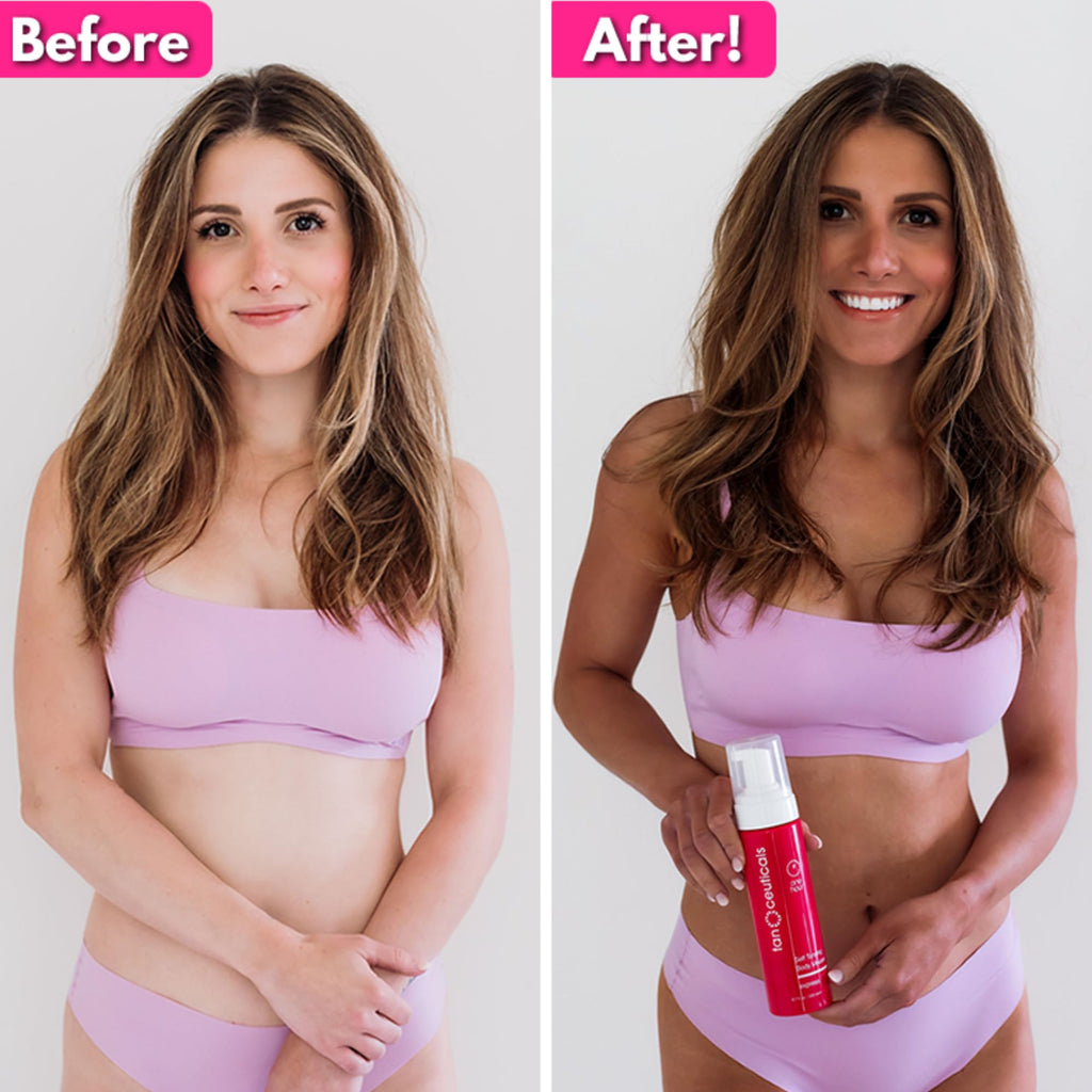 Tanceuticals Express Self Tanning Body Mousse – Fast Acting, Natural-Looking Tan, Vegan & Cruelty-Free