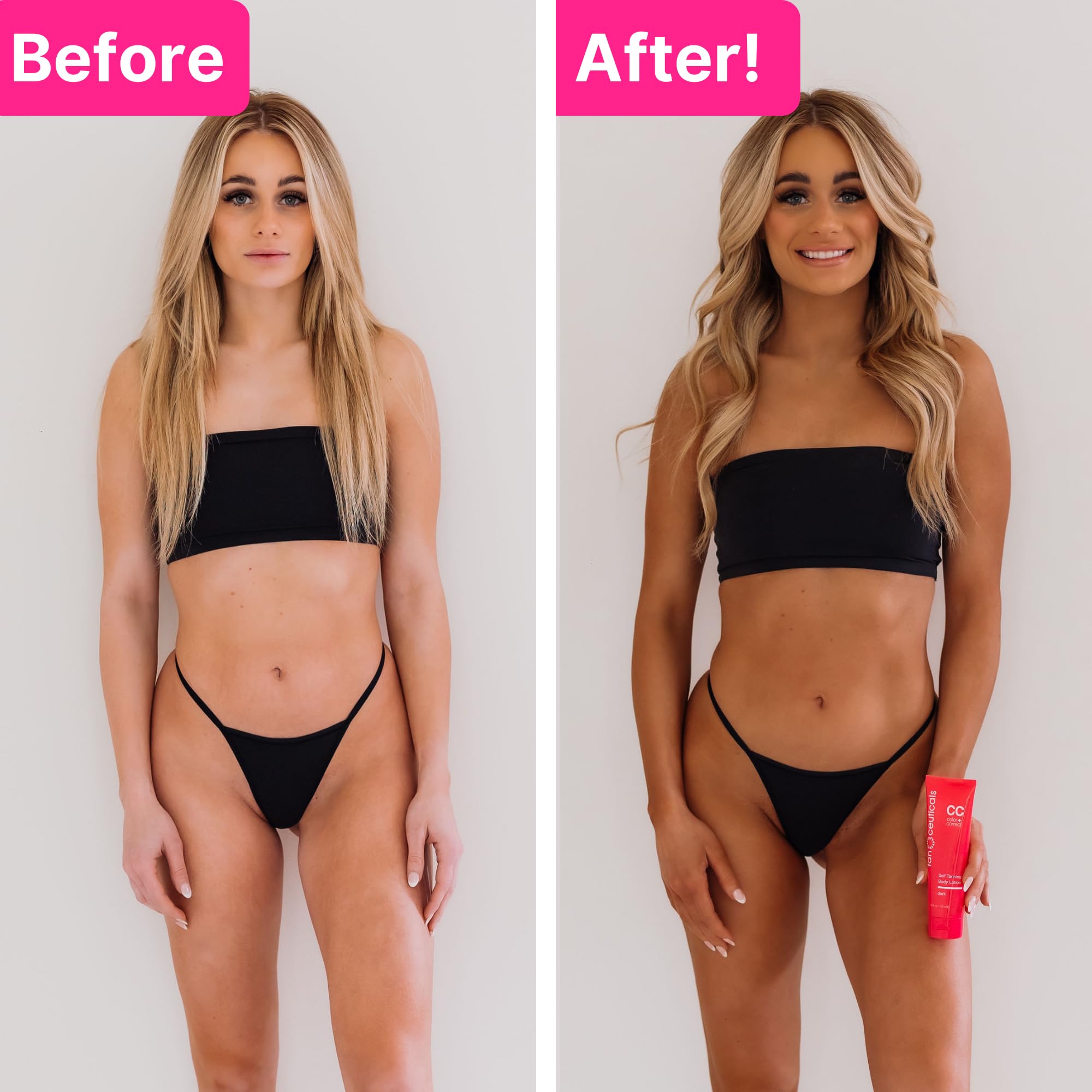 Tanceuticals Self Tanner Dark – Natural-Looking, Long-Lasting Body Tan | Fresh Coconut Scent