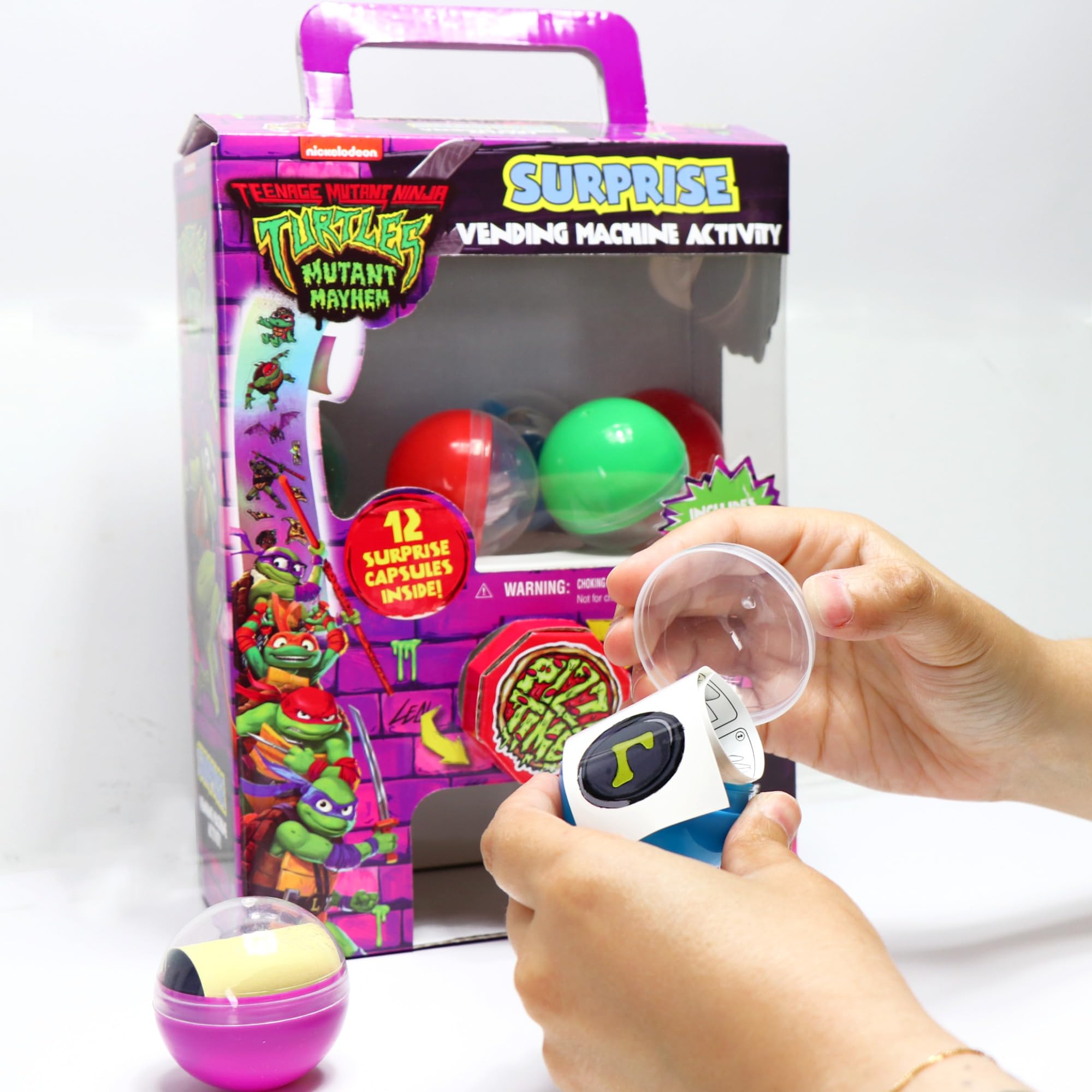 TMNT Surprise Vending Machine Activity by Tara Toys — 25-Piece Kids Toy Set, Ages 3+