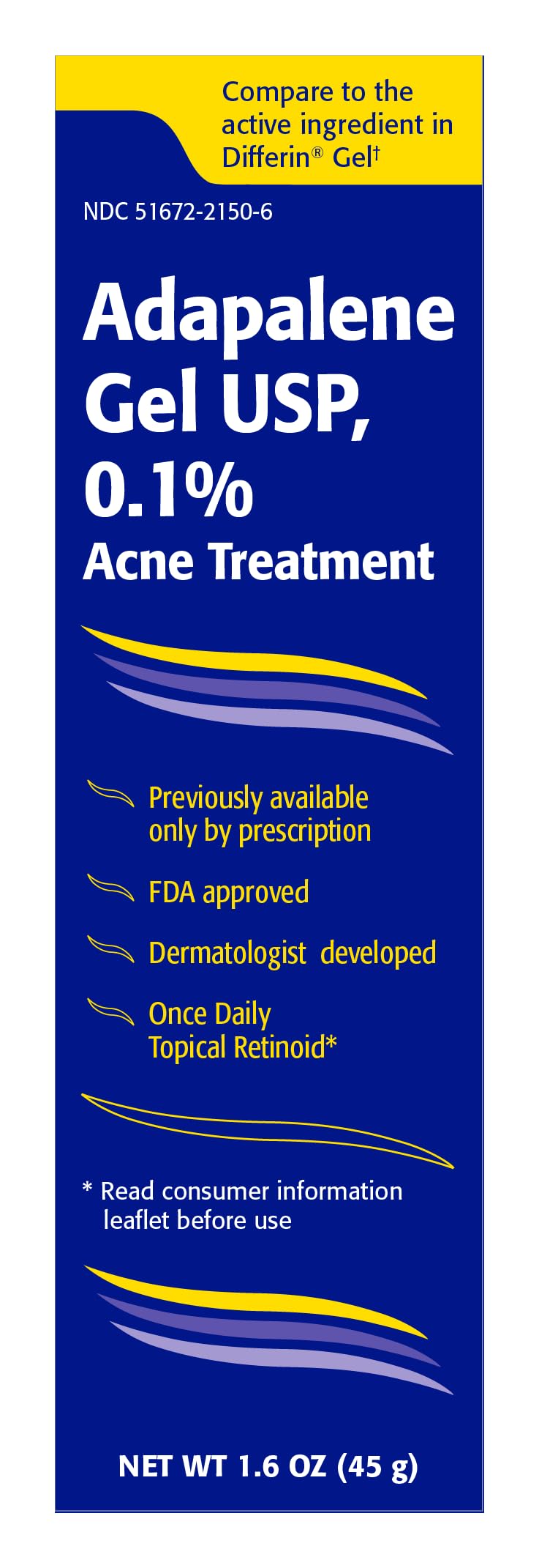 TARO Adapalene 0.1% USP Gel – Prescription-Strength for Sensitive Skin