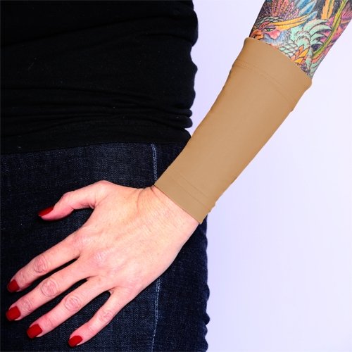 Tat2X Ink Armor Forearm 6 Inch Tattoo Cover Sleeve – Suntan, USA Made
