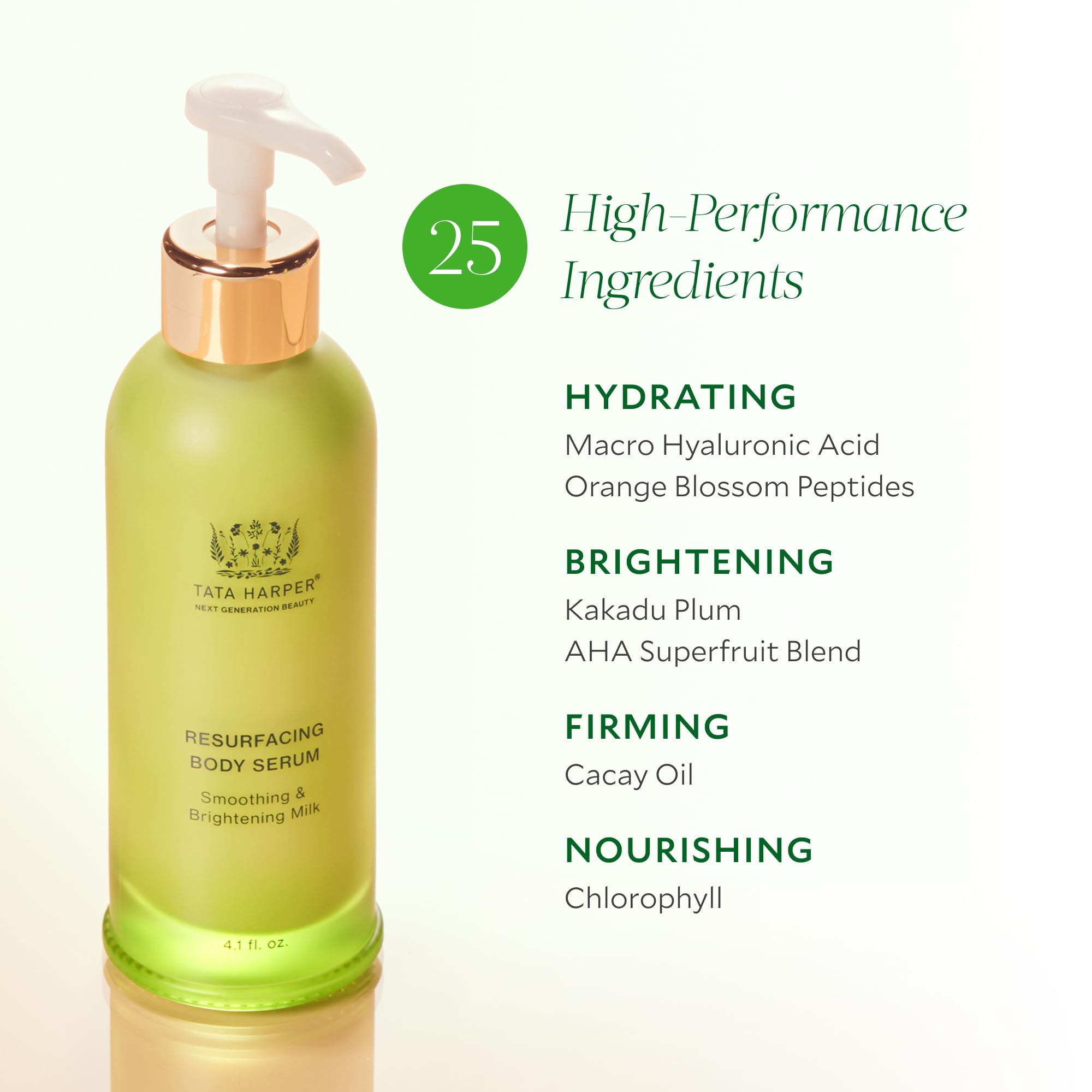 Tata Harper Resurfacing Body Serum – Brightening & Smoothing, Botanical Retinol Alternative, 125ml