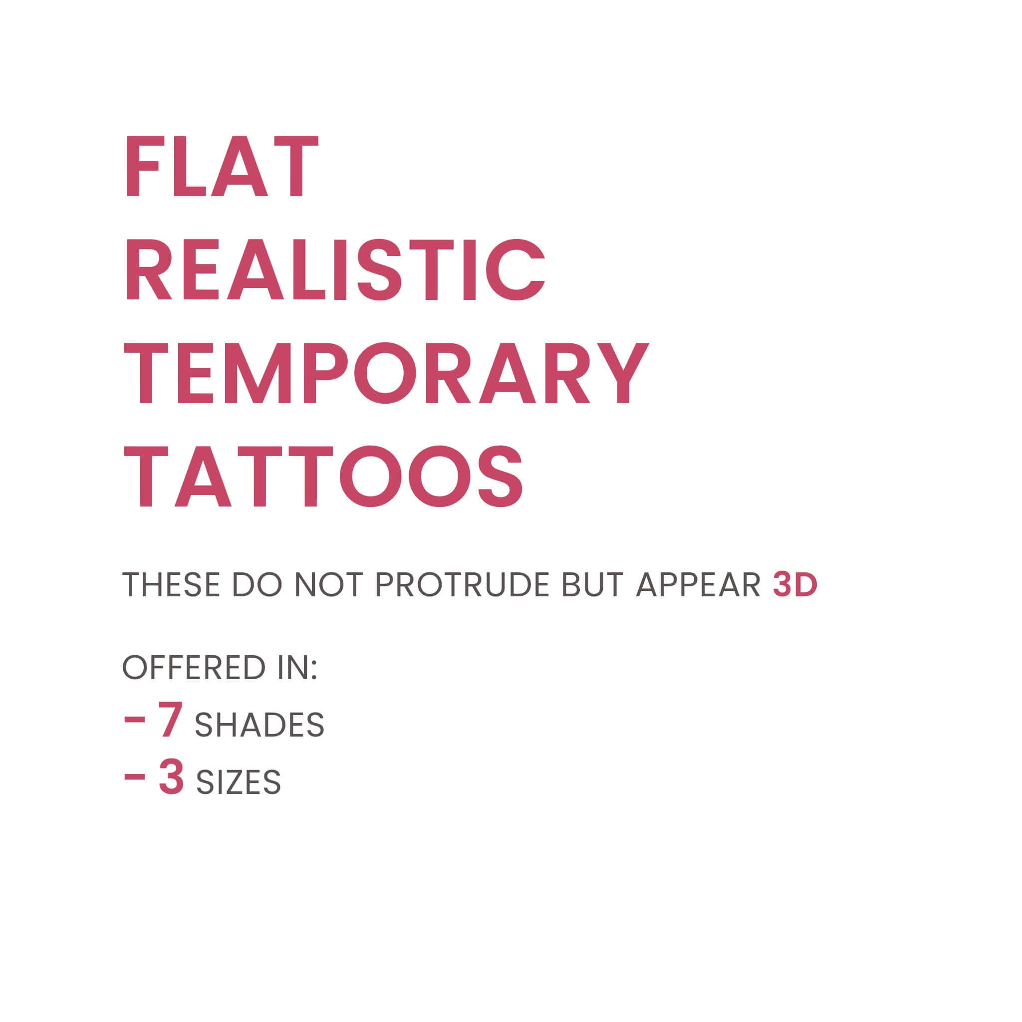 TataTattoos Ginger Large Nipple & Areola Tattoos – Realistic Temporary (Pack of 10)