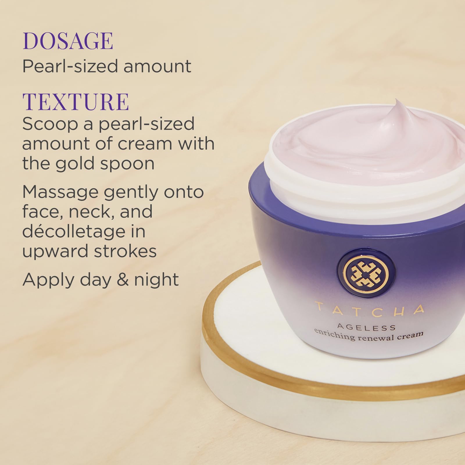TATCHA Ageless Enriching Renewal Cream | Deep Hydration for Firmer Skin | 55 ml