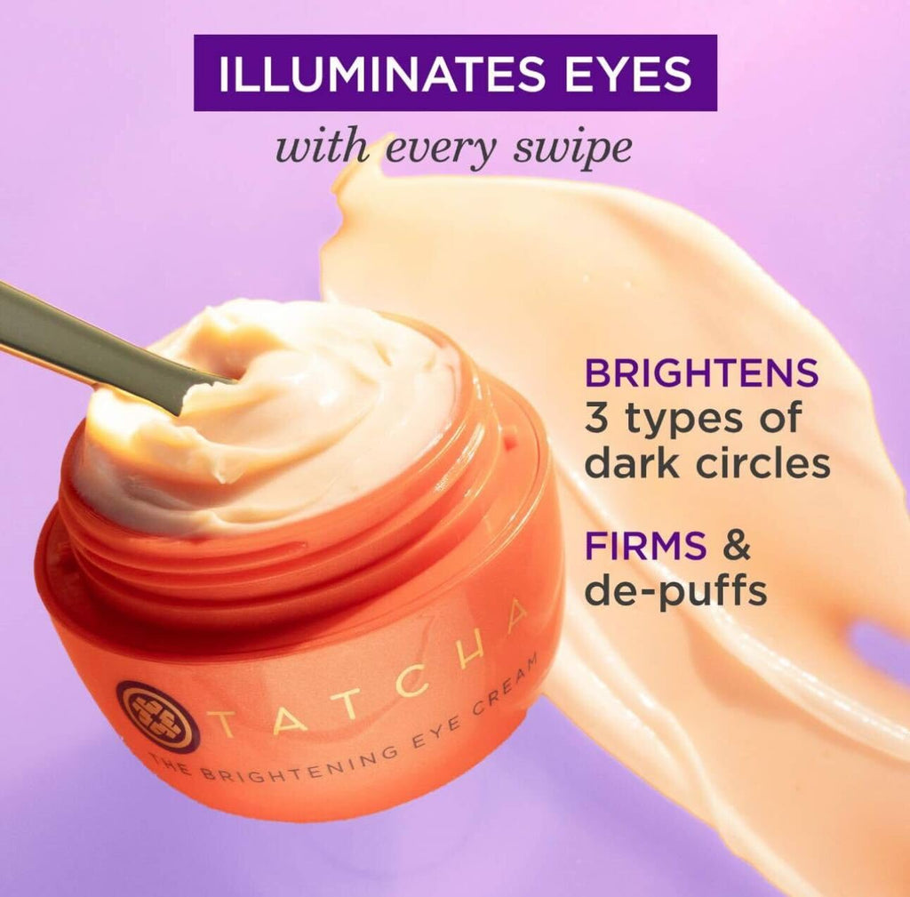 TATCHA The Brightening Eye Cream | Brightening & Dark Circle Reduction with Vitamin C for Bright, Firm Under-Eyes, 15 ml / 0.5 fl oz