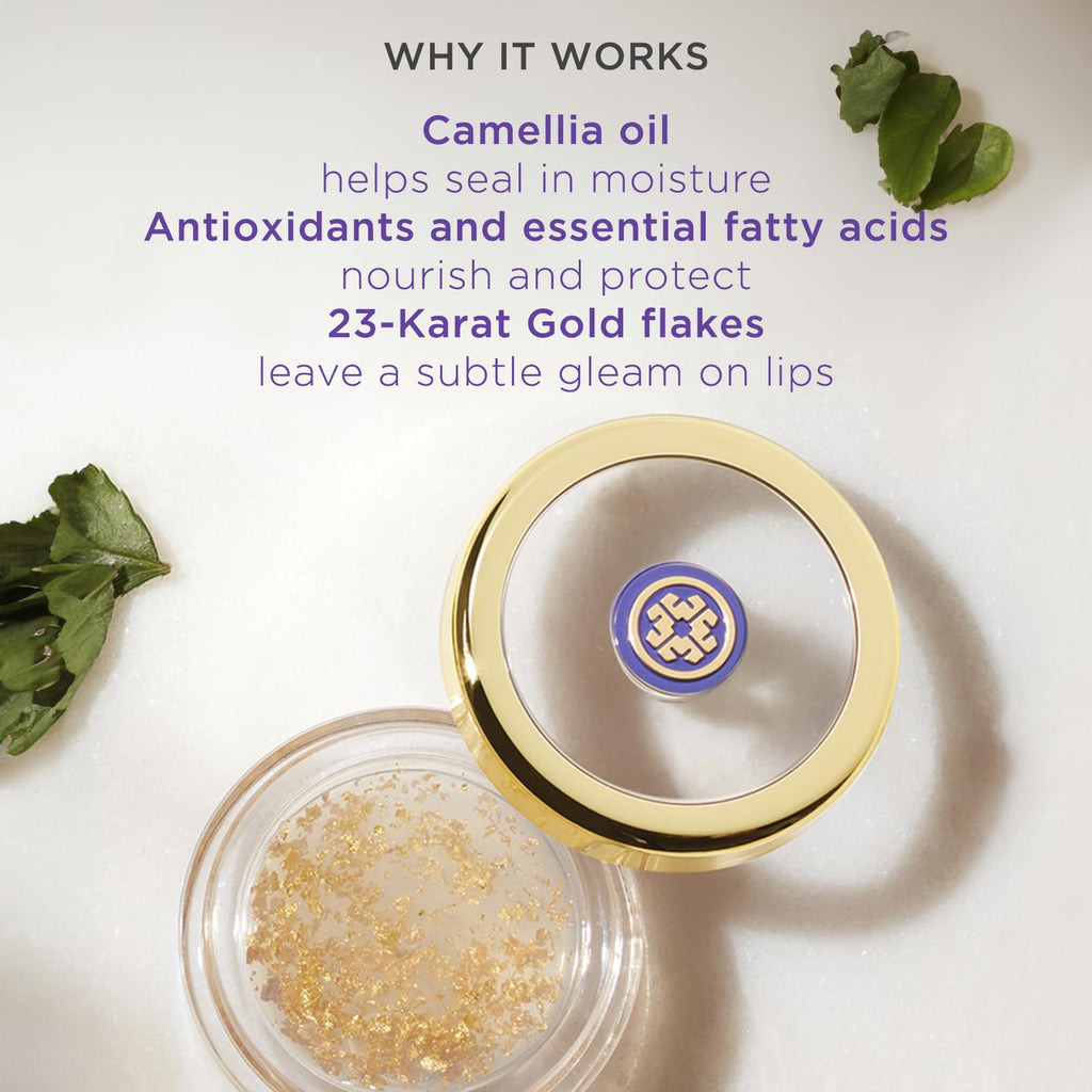 Tatcha Camellia Gold Spun Lip Balm | Nourishing & Hydrating Lip Care | 6 g