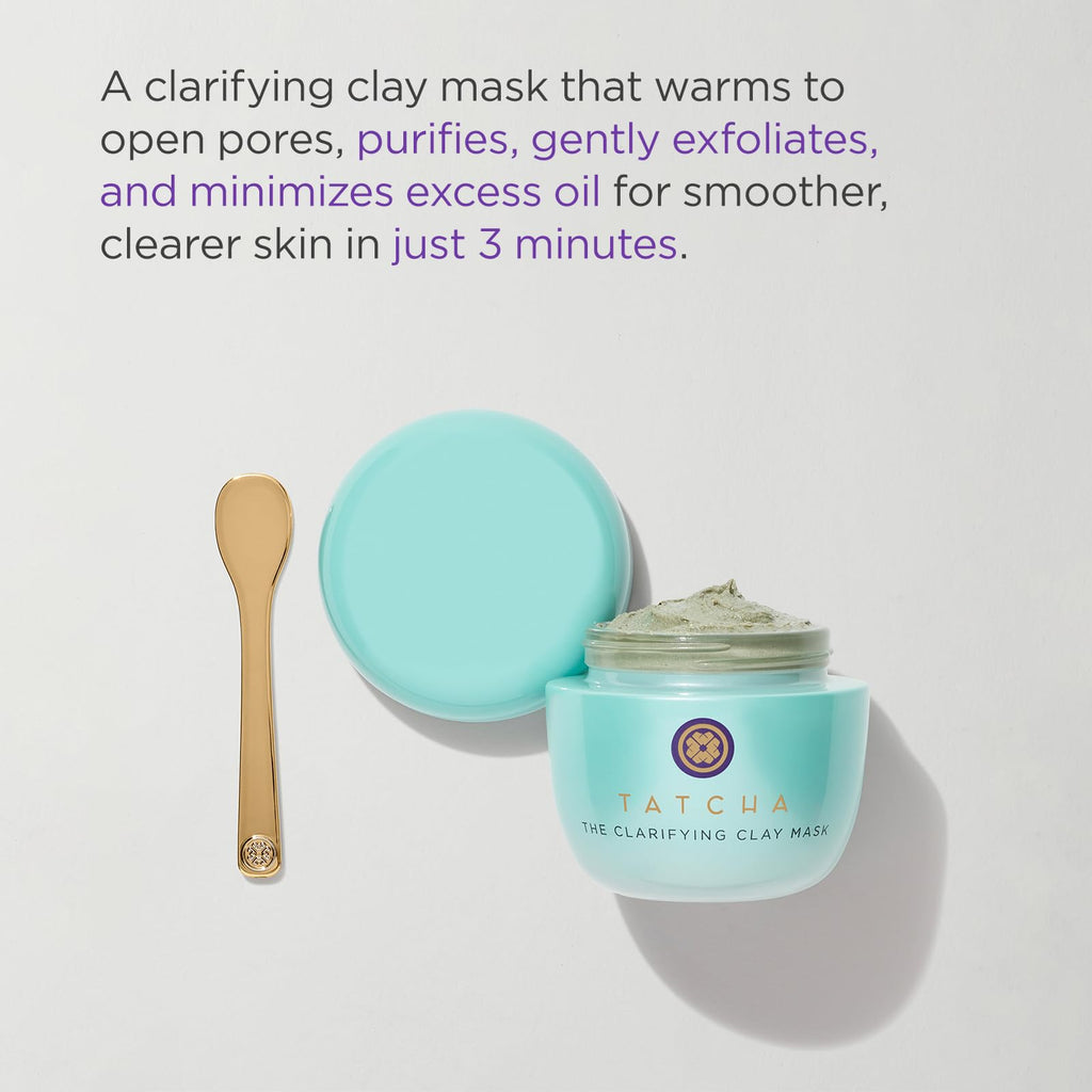 TATCHA The Clarifying Clay Mask | Warming Pore-Purifying Exfoliator, 50 ml