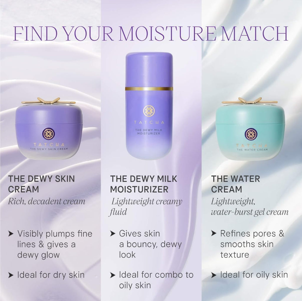 TATCHA The Jumbo Water Cream | Oil-Free Hydration & Pore Refining Moisturizer 75 ml